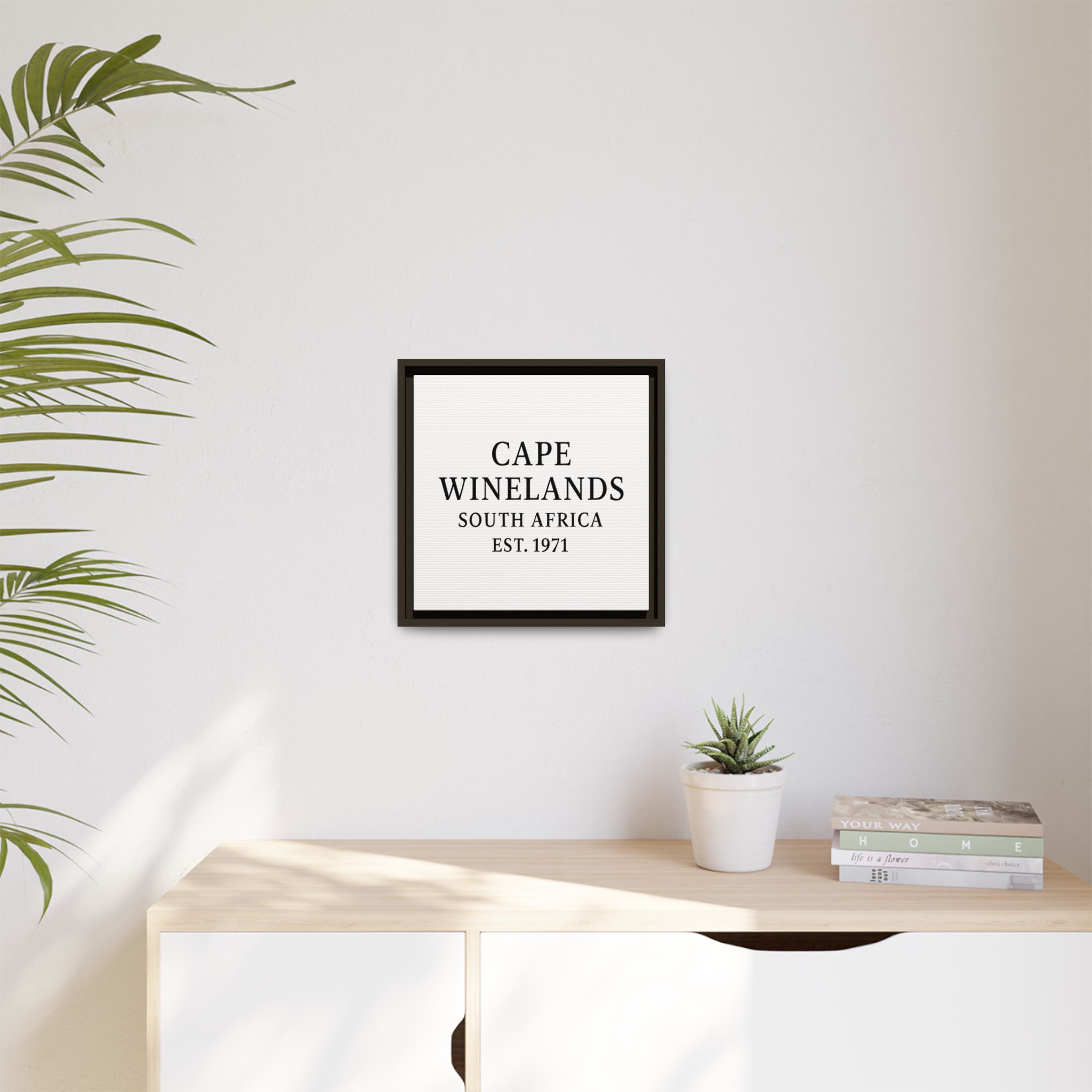 Framed Matte Canvas Art - Cape Winelands, South Africa - EST. 1971 - Image 15