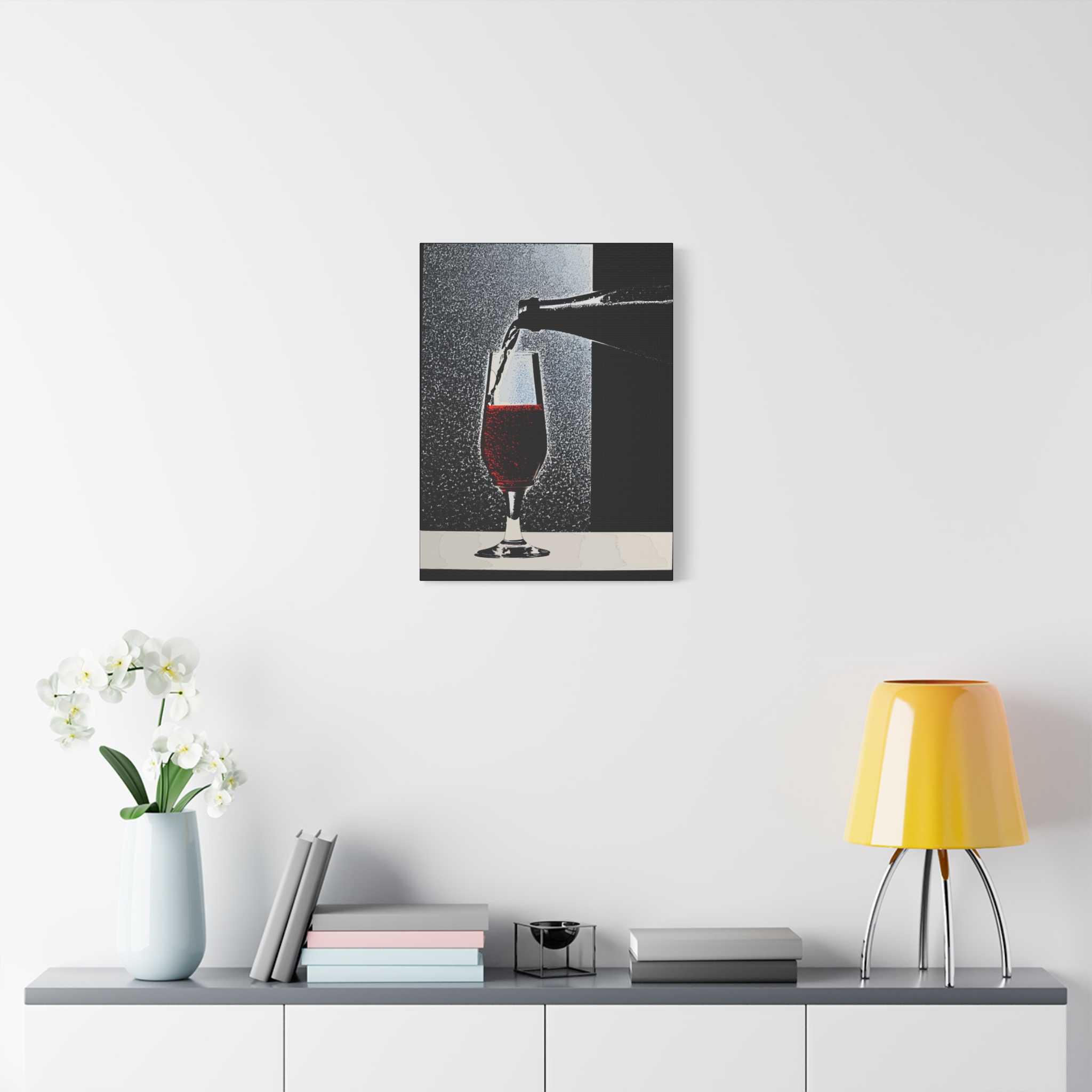 Vintage Champagne Art Print - Matte Canvas Wall Decor - Image 3