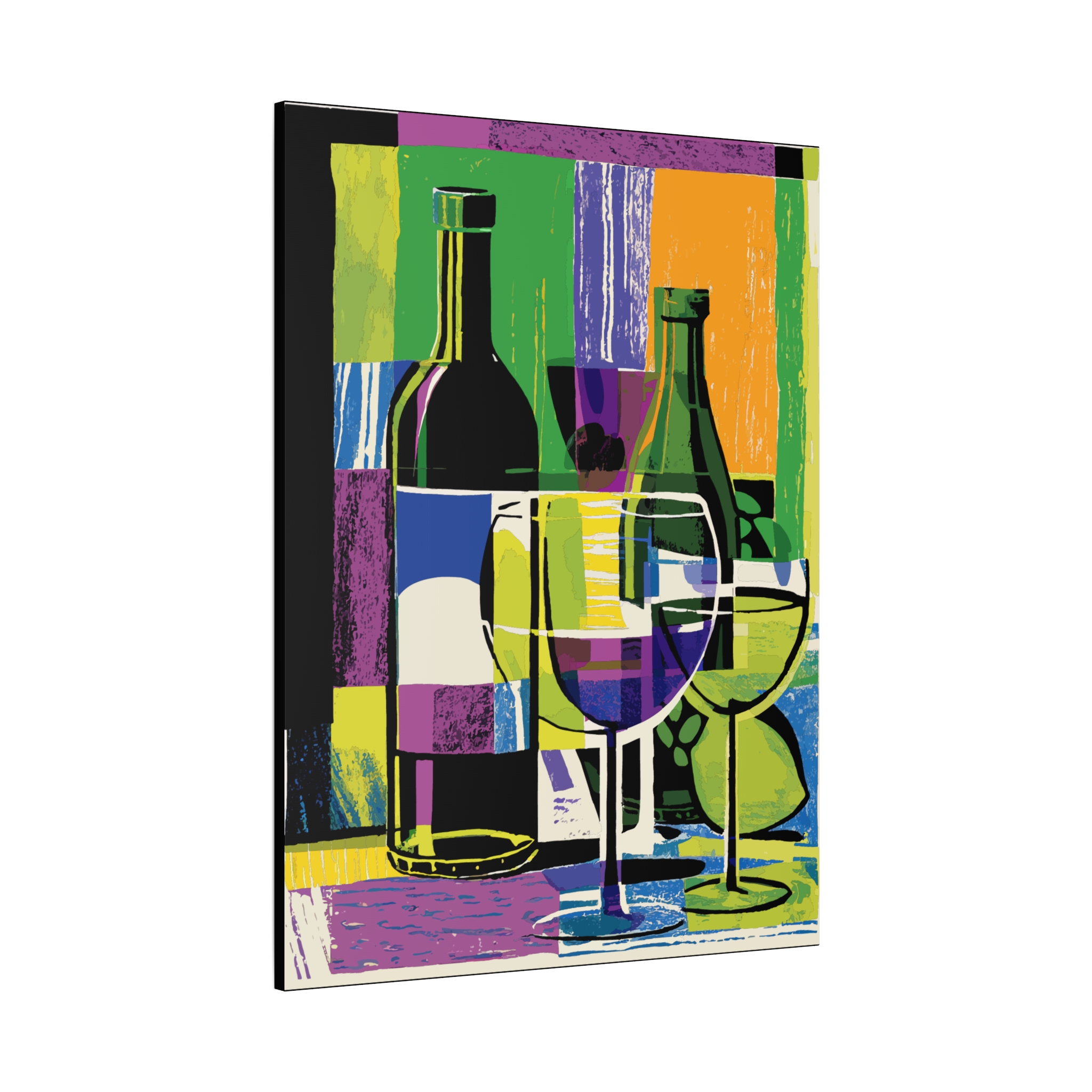 Vibrant Wine Art Canvas Print - Modern Abstract Decor - Image 10