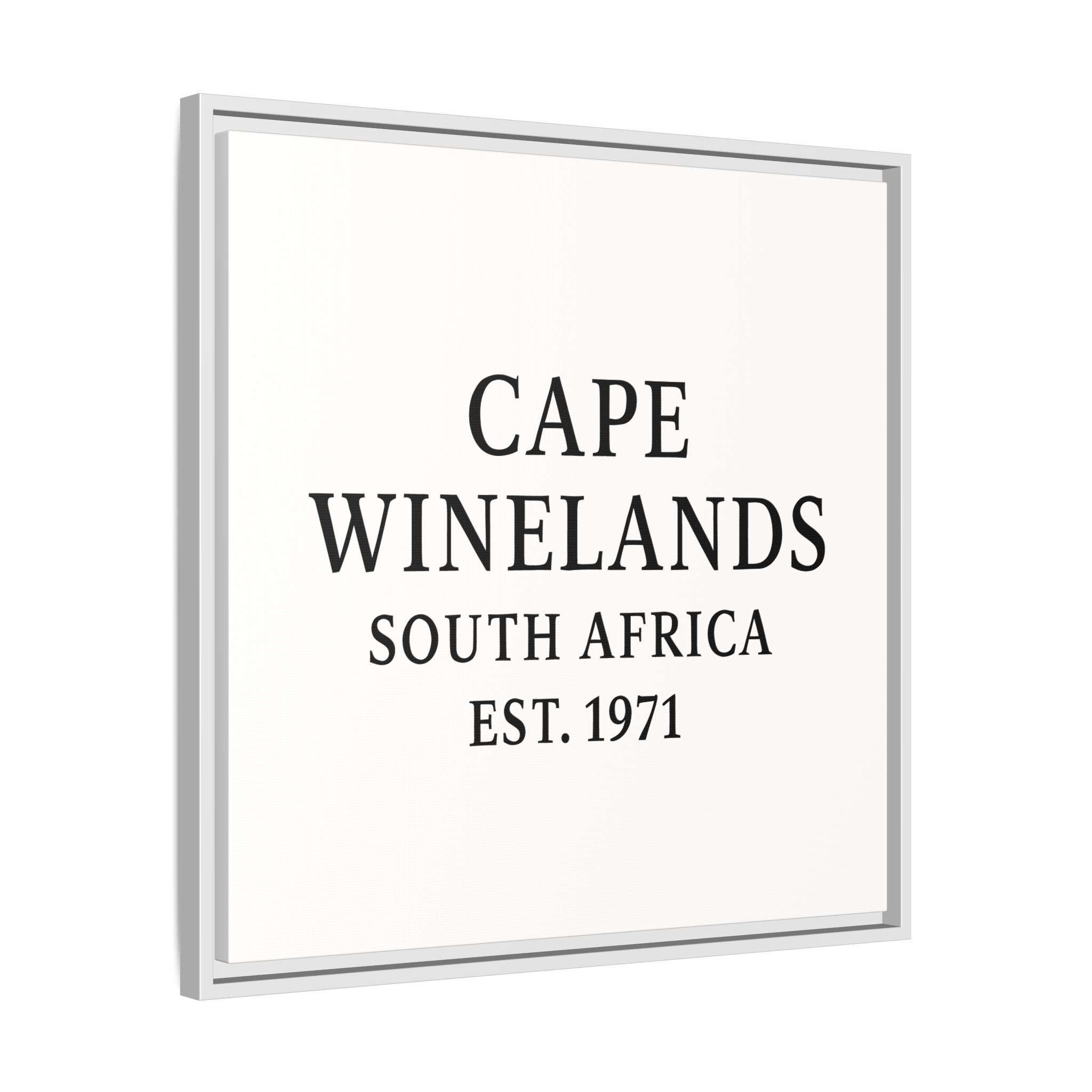 Framed Matte Canvas Art - Cape Winelands, South Africa - EST. 1971 - Image 26