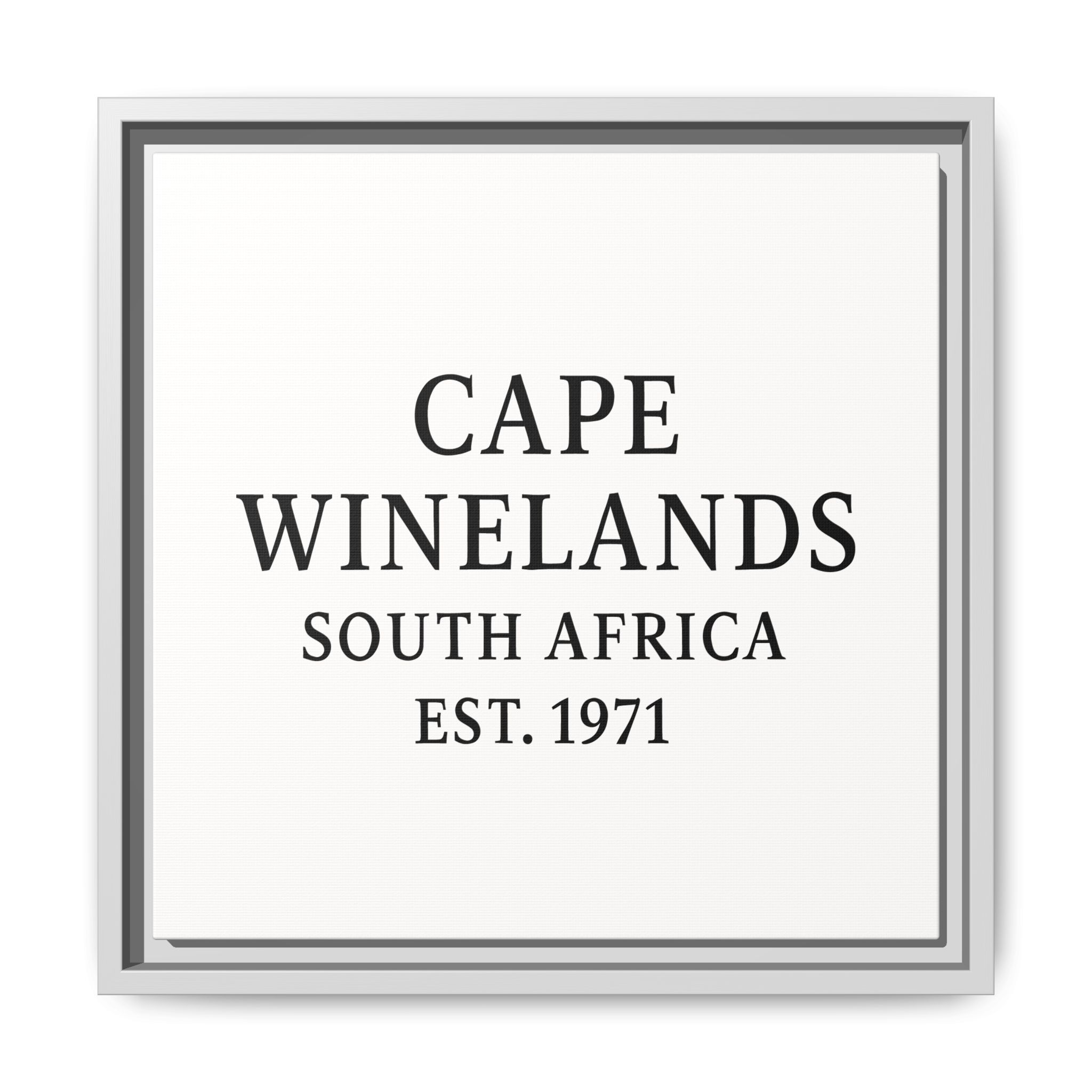 Framed Matte Canvas Art - Cape Winelands, South Africa - EST. 1971 - Image 17