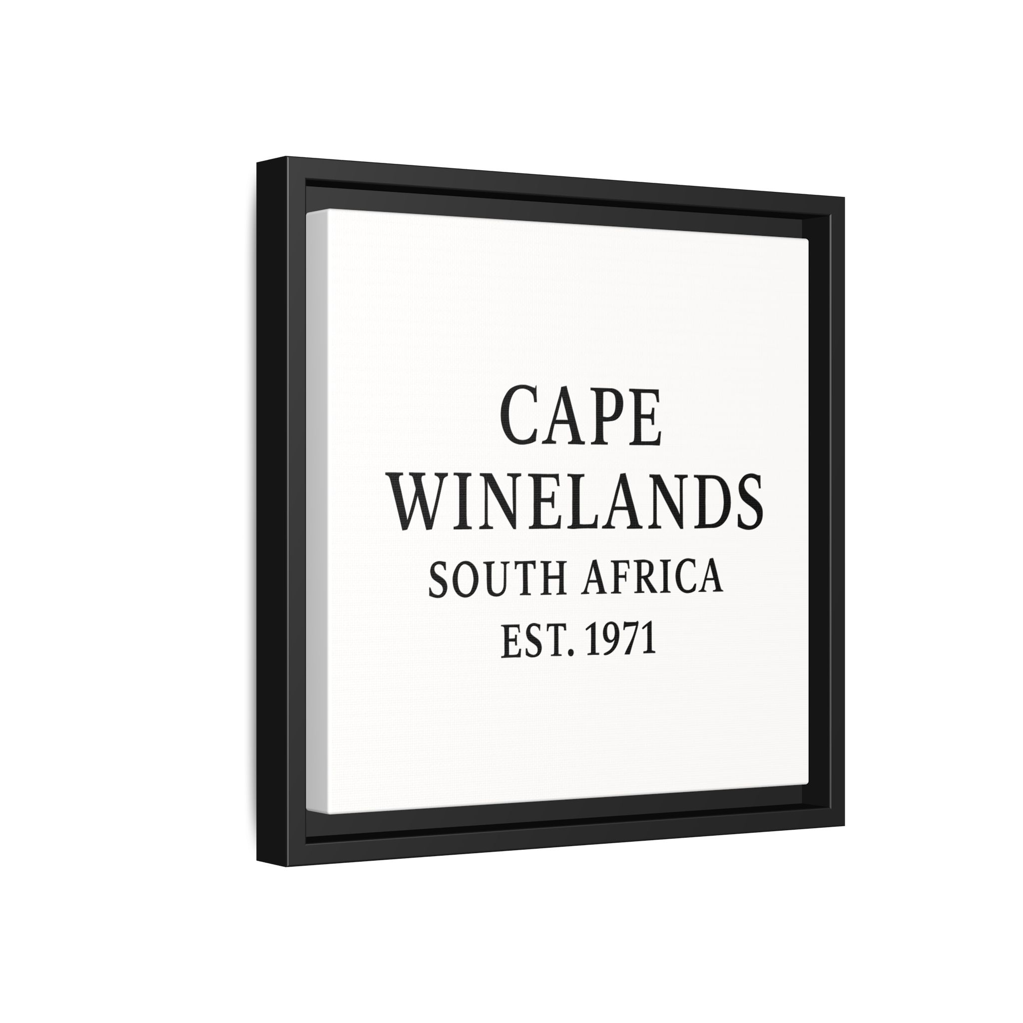 Framed Matte Canvas Art - Cape Winelands, South Africa - EST. 1971 - Image 62