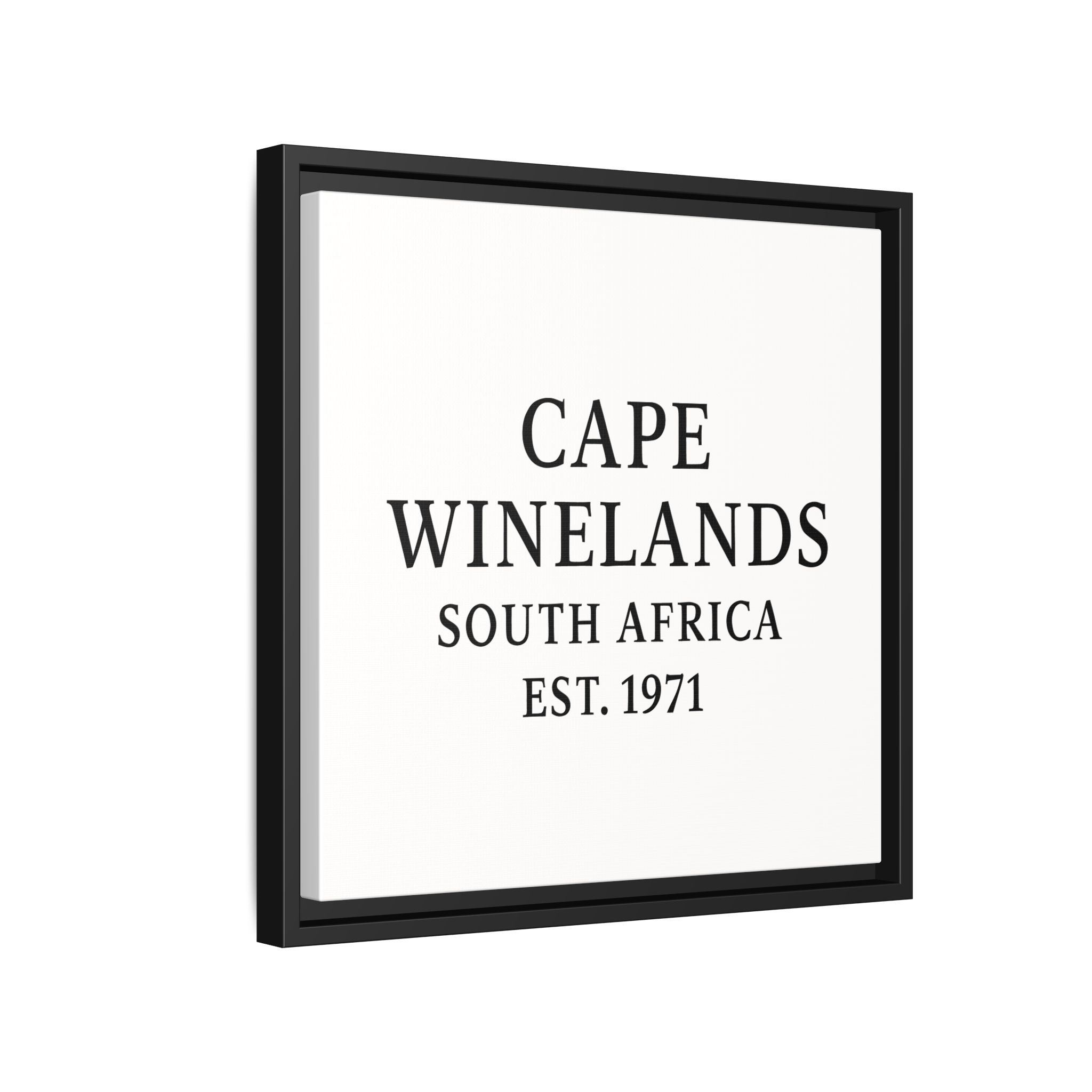 Framed Matte Canvas Art - Cape Winelands, South Africa - EST. 1971 - Image 74