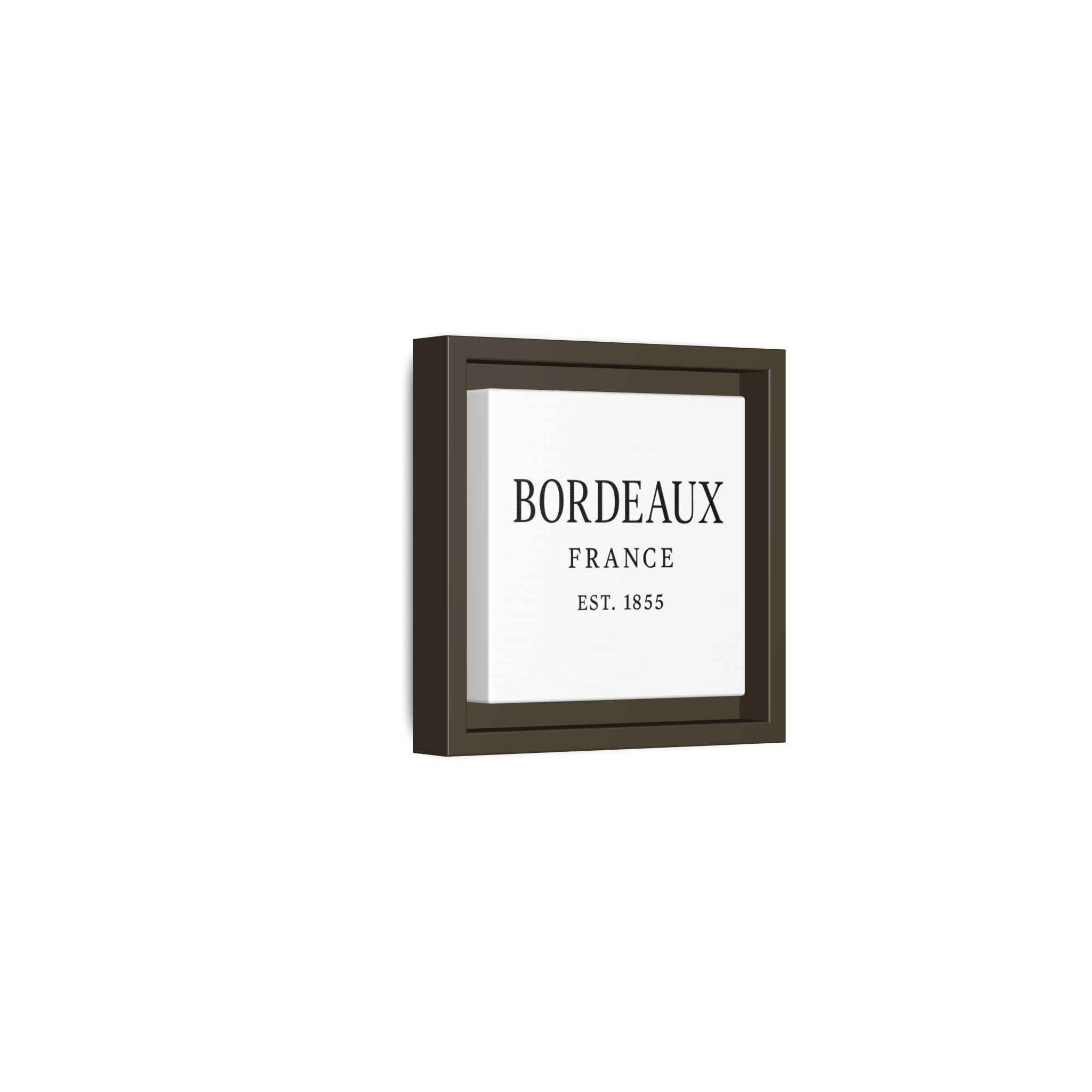 Bordeaux France Wine Region Typography Print – Black and White Vintage-Style Canvas Wall Art, Framed Winery Decor - Image 42