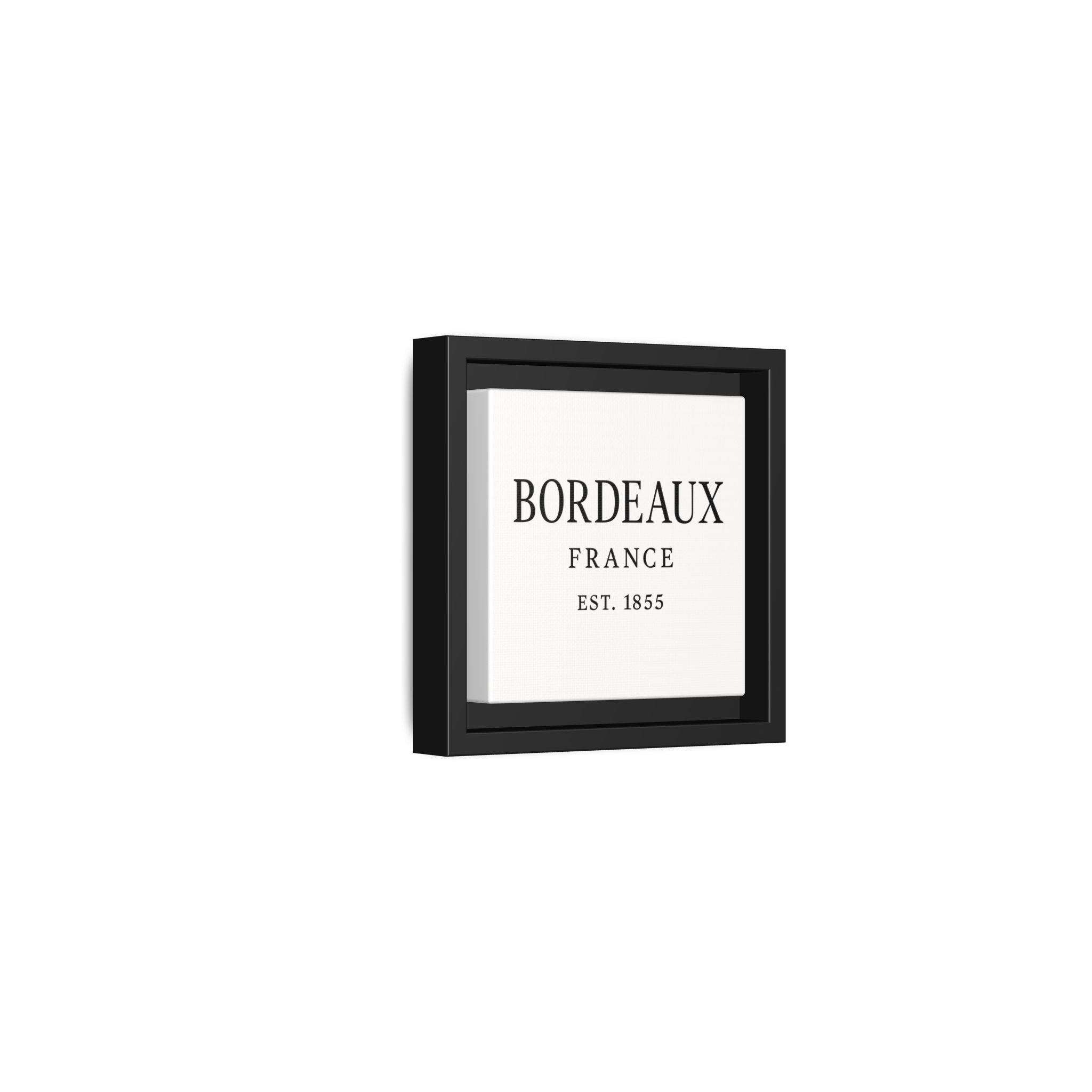 Bordeaux France Wine Region Typography Print – Black and White Vintage-Style Canvas Wall Art, Framed Winery Decor - Image 38