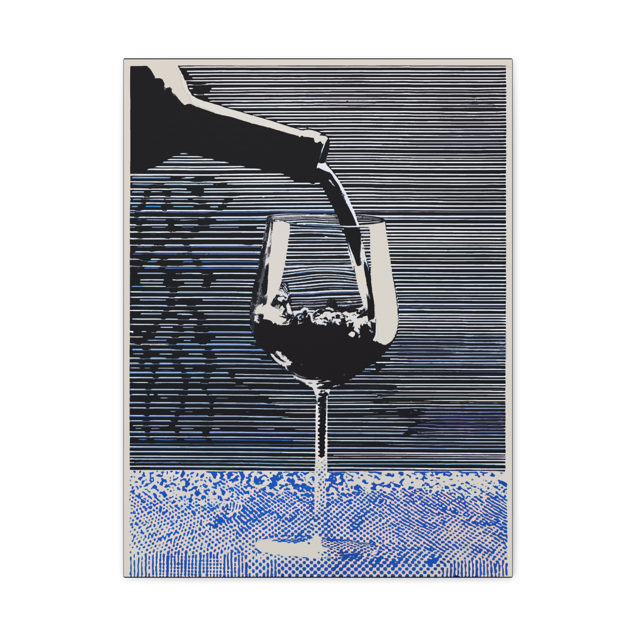 Elegant Wine Canvas Art - Modern Wall Decor
