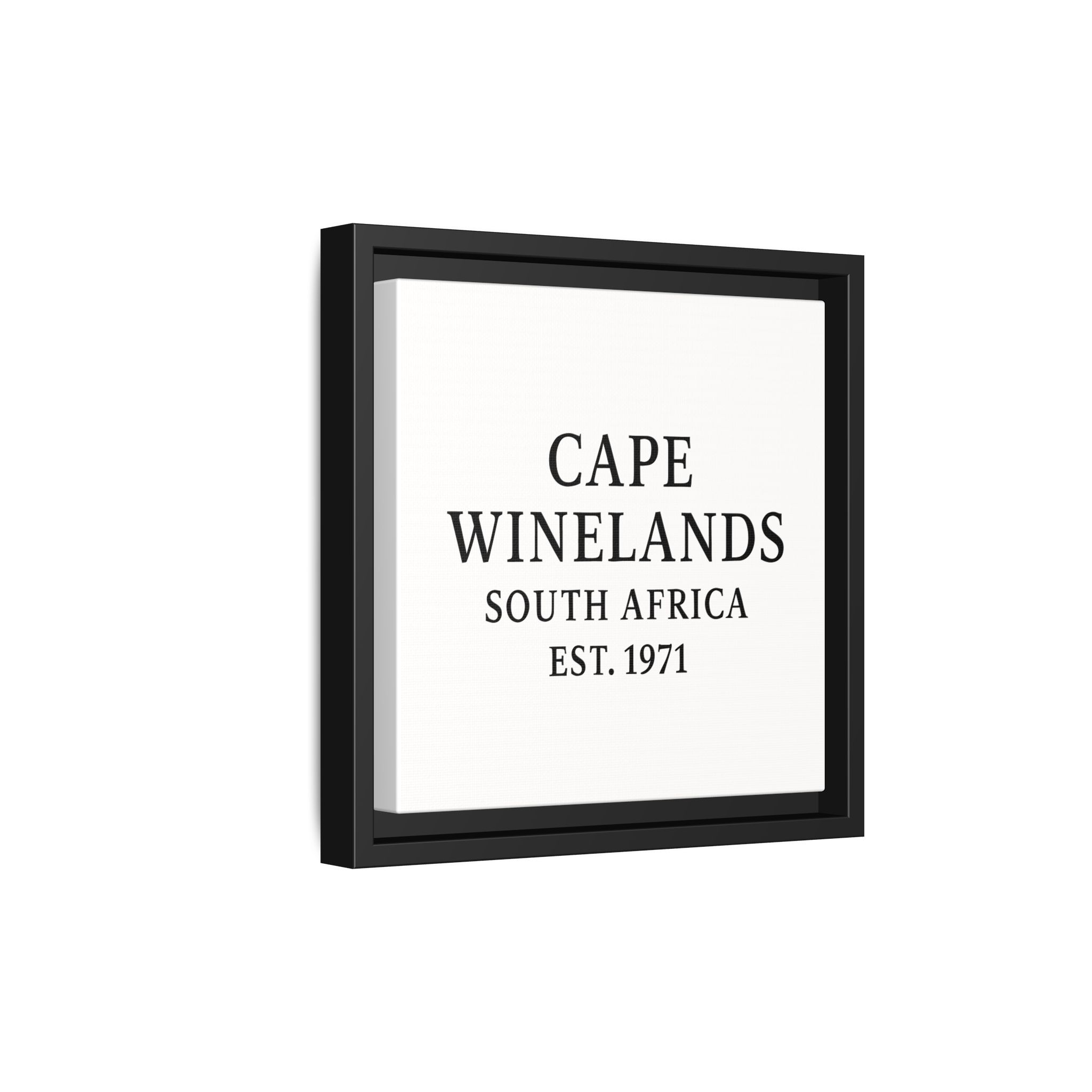 Framed Matte Canvas Art - Cape Winelands, South Africa - EST. 1971 - Image 50