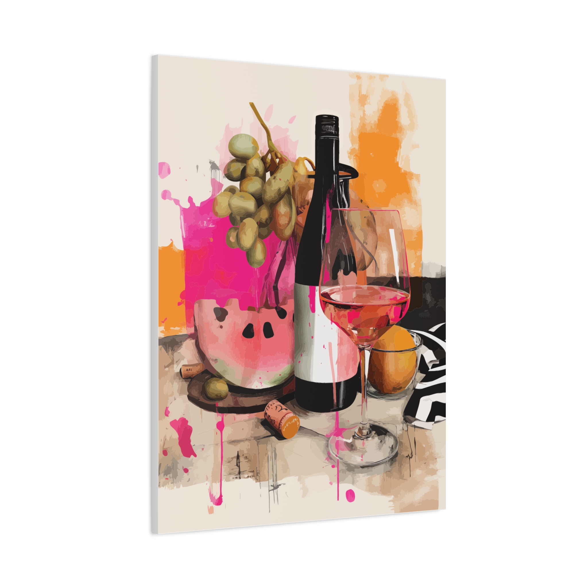 Vibrant Fruit & Wine Canvas Art - Colorful Wall Decor for Wine Lovers - Image 6