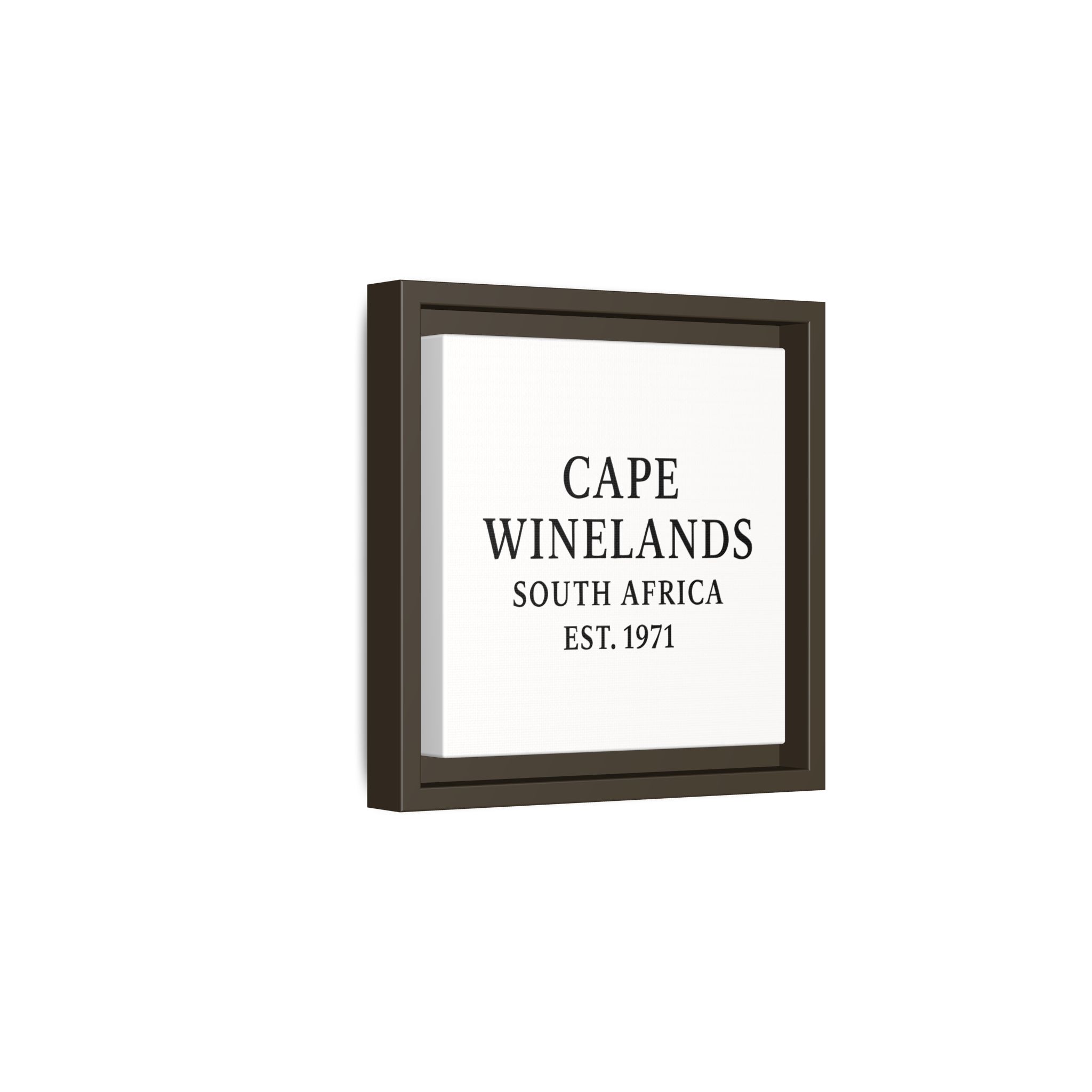 Framed Matte Canvas Art - Cape Winelands, South Africa - EST. 1971 - Image 126