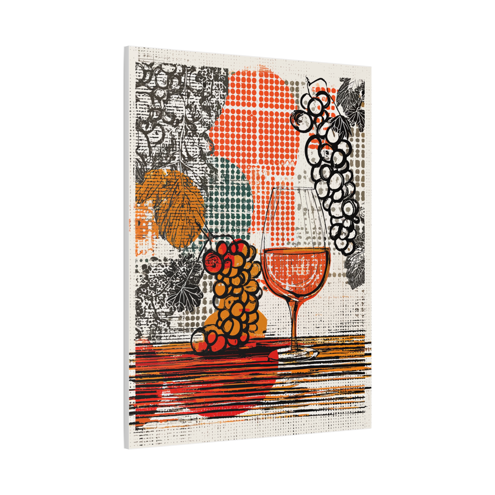 Artistic Fruit and Wine Canvas Print - 1.25 Inch Stretched Artwork - Image 10
