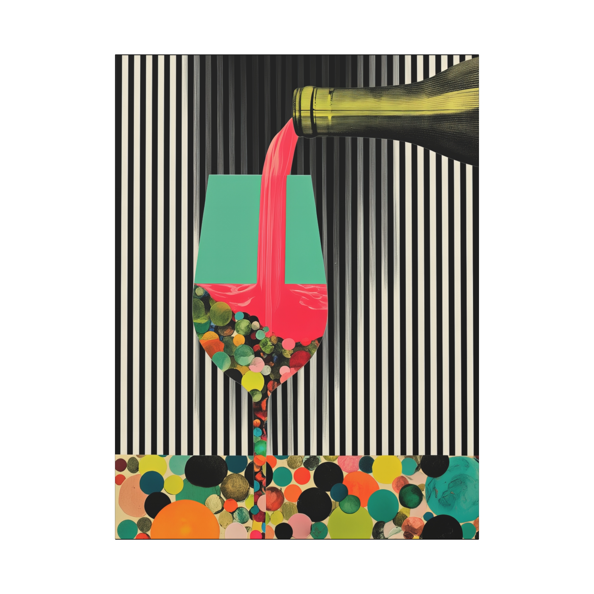 Colorful Champagne Canvas Art - Entertainers' Wall Décor - Image 9