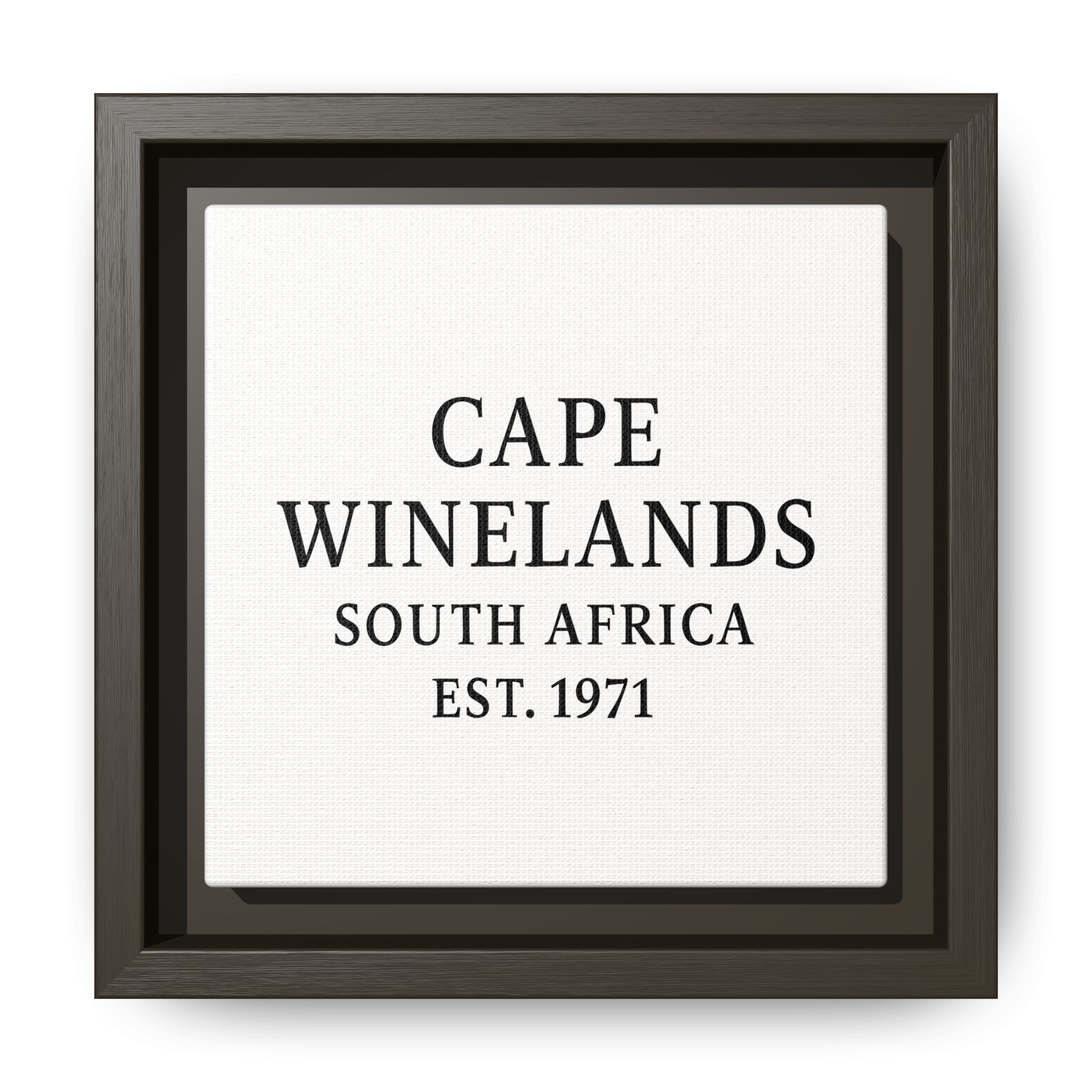 Framed Matte Canvas Art - Cape Winelands, South Africa - EST. 1971 - Image 41