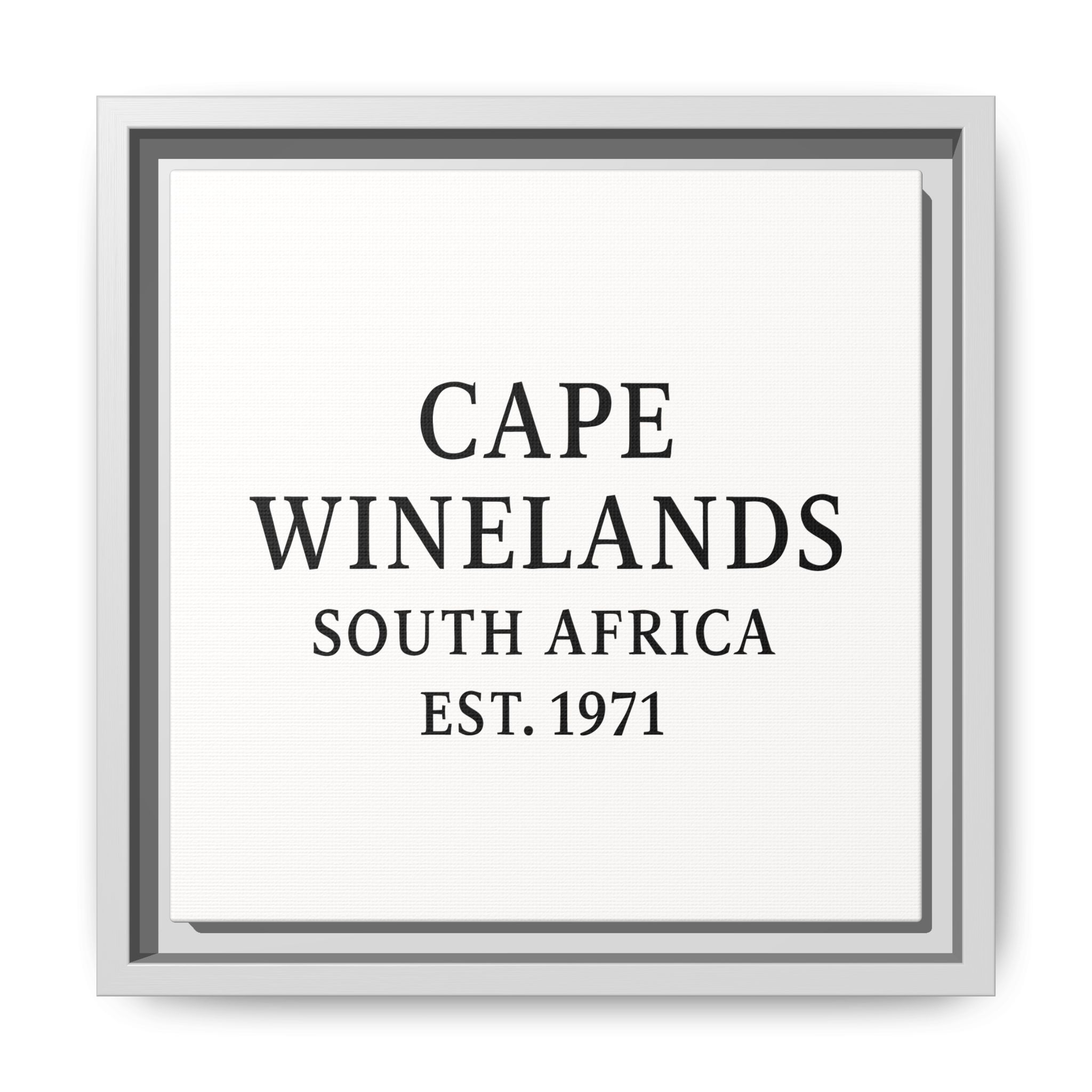 Framed Matte Canvas Art - Cape Winelands, South Africa - EST. 1971 - Image 57