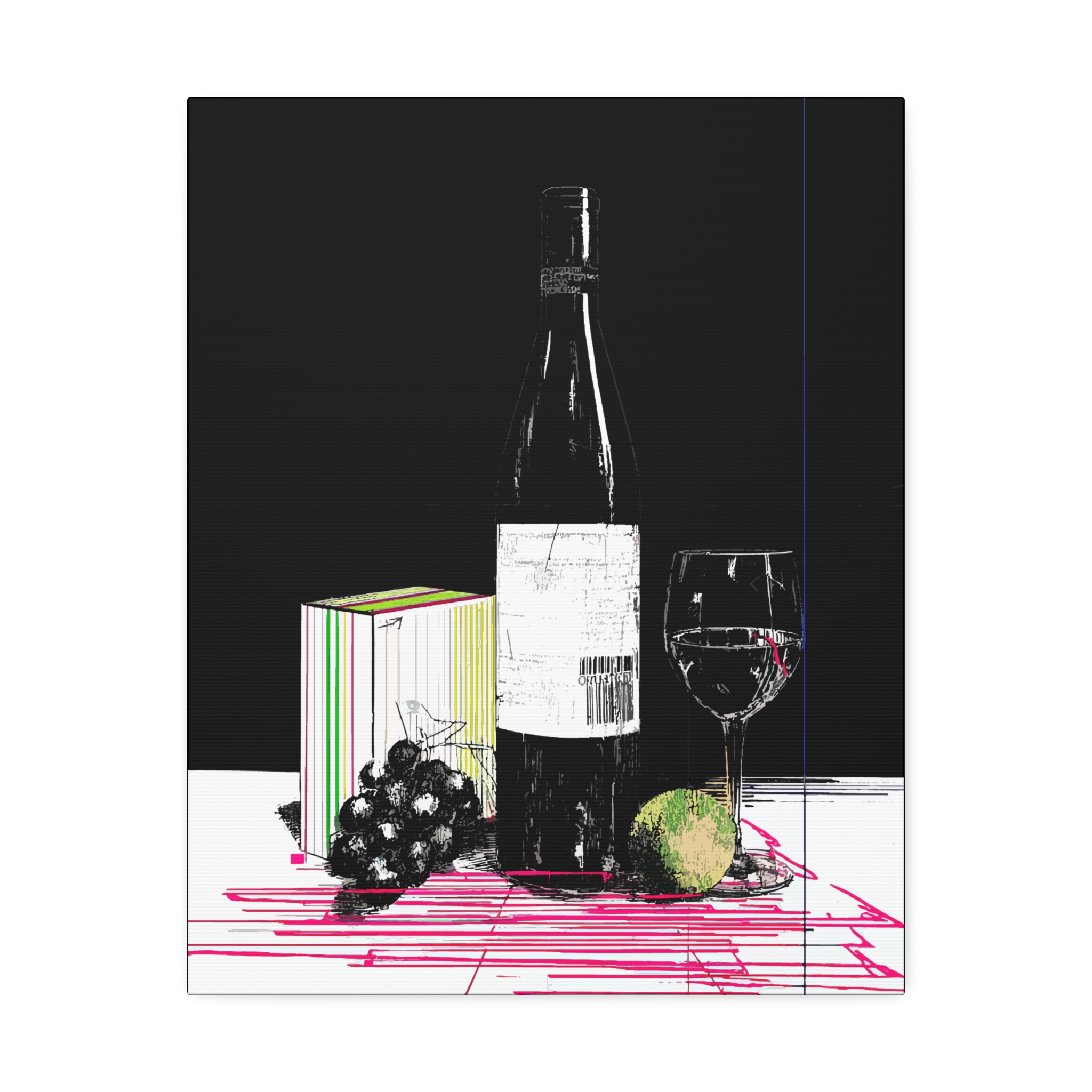 Wine-Themed Canvas Art Print - Elegant Decor for Home & Dining - Image 5