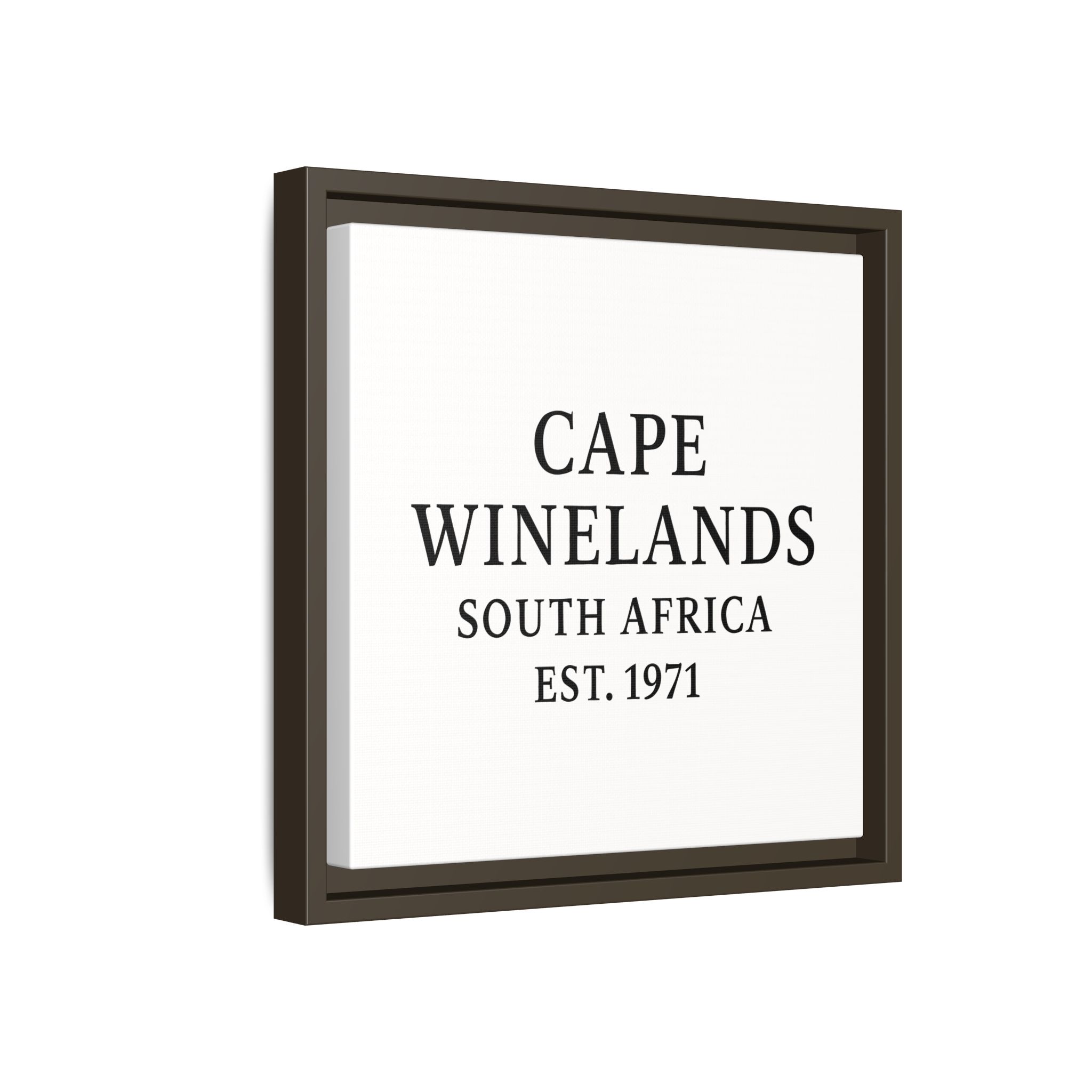 Framed Matte Canvas Art - Cape Winelands, South Africa - EST. 1971 - Image 66