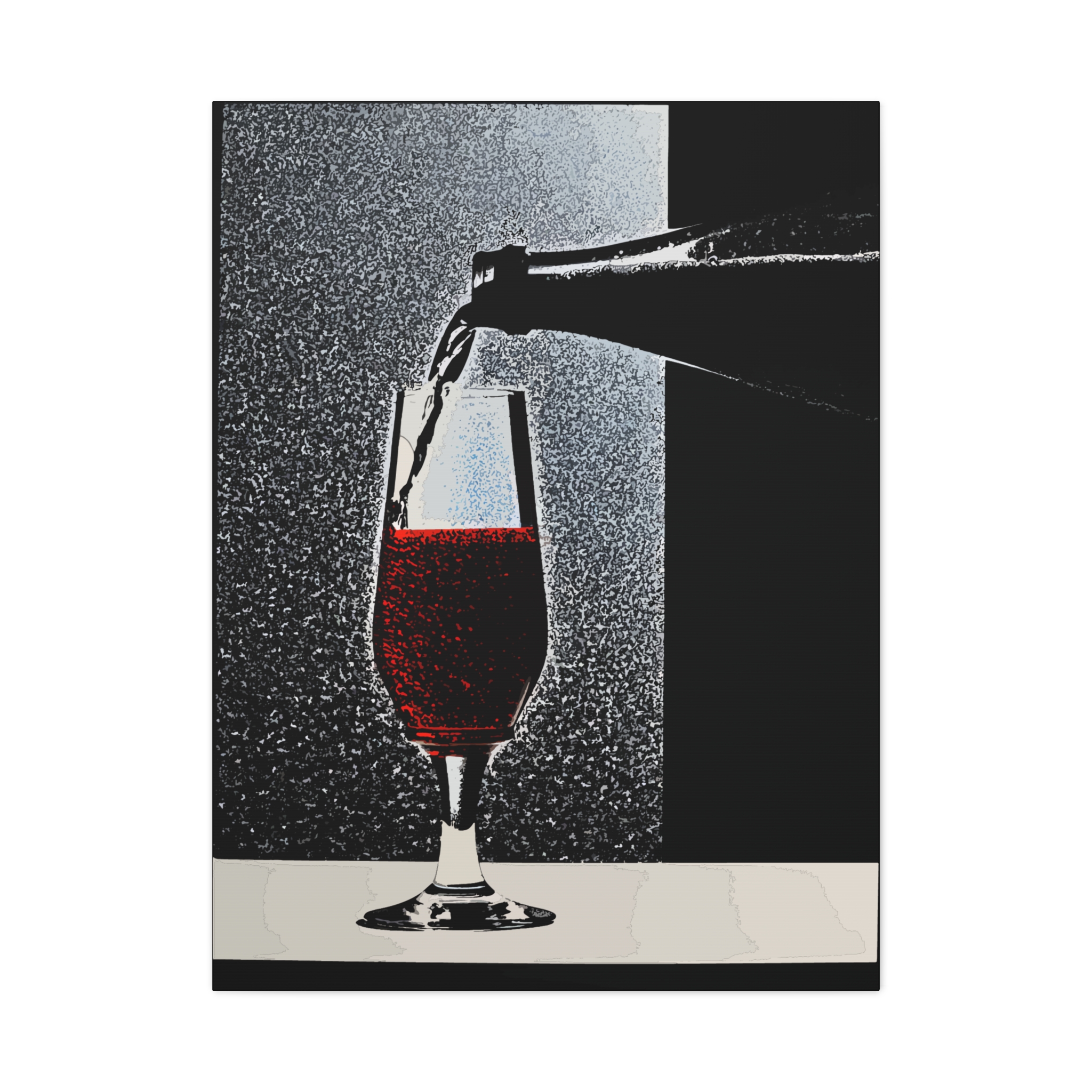 Vintage Champagne Art Print - Matte Canvas Wall Decor - Image 5