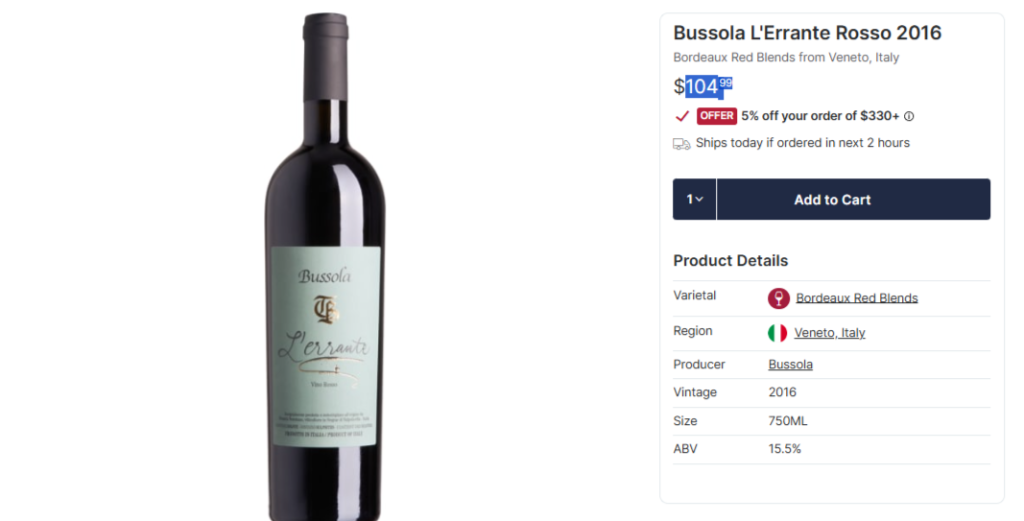 Bussola L'Errante Rosso 2016