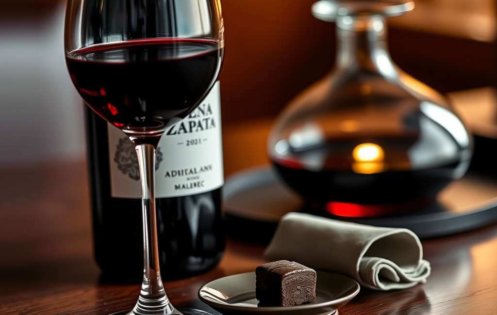 Catena Zapata Adrianna Vineyard River Malbec 2021 bottle presentation.