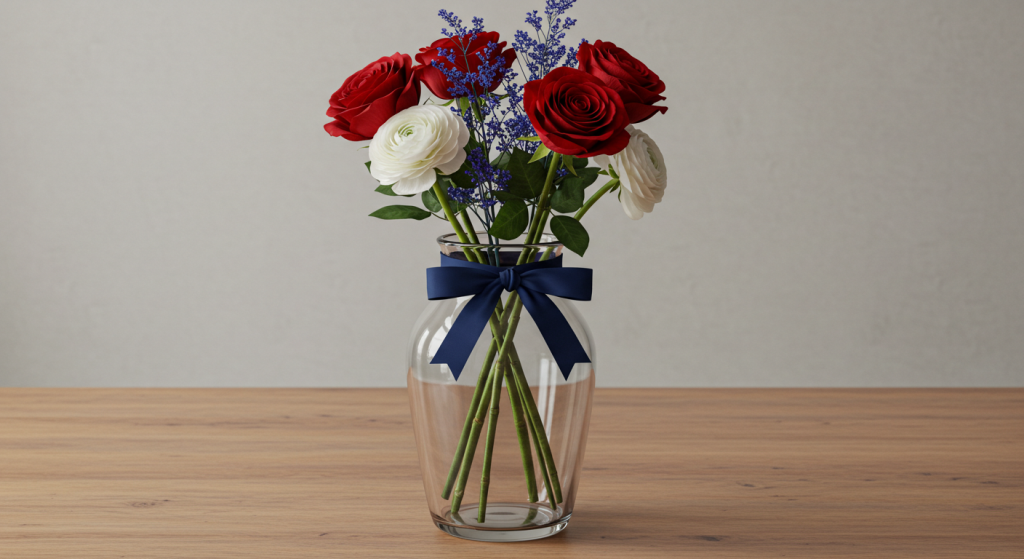 Red White Blue Flowers