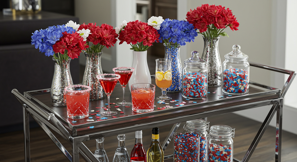 Red White Blue Flowers