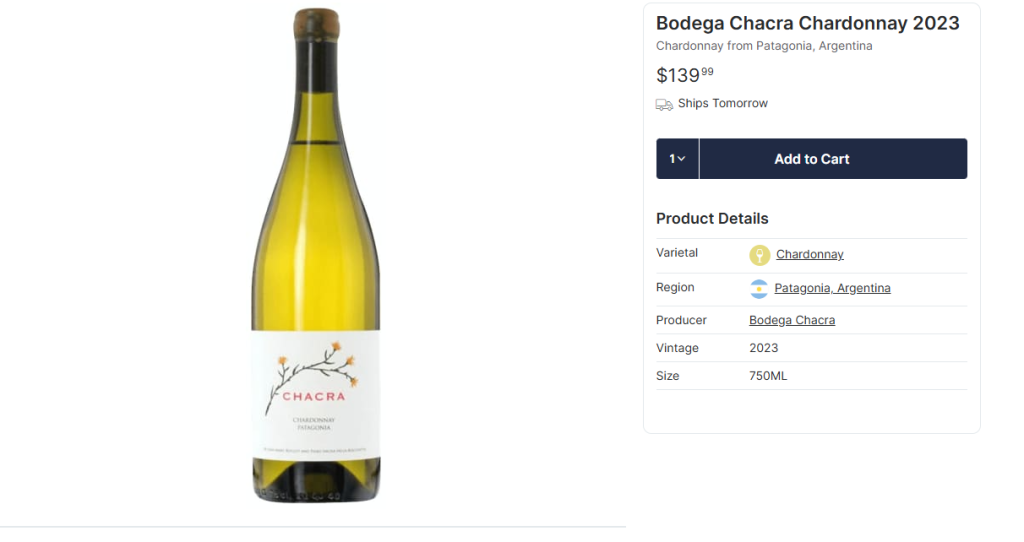 Bodega Chacra Chardonnay 2023