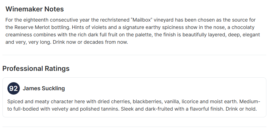 Keenan Spring Mountain Mailbox Vineyard Reserve Merlot 2020