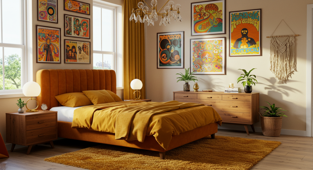 70's style interior design