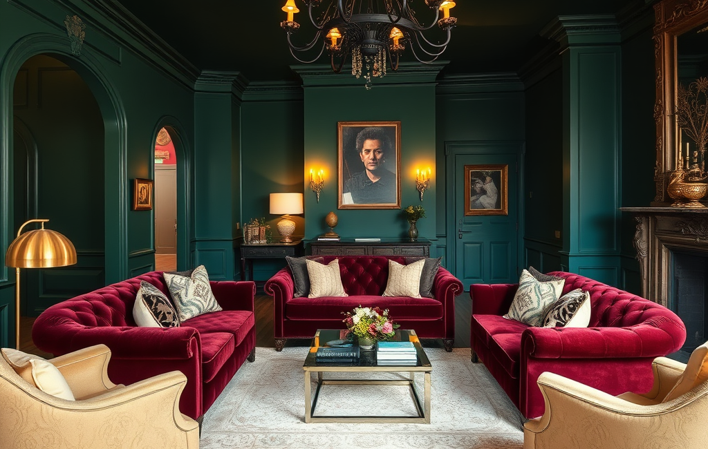 Modern interpretation of Gothic architecture with stylish color schemes.