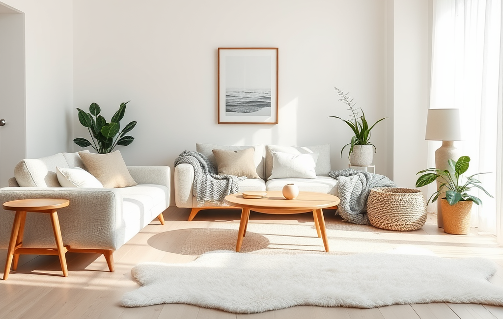 Modern Scandinavian home decor approach for a refreshing interior