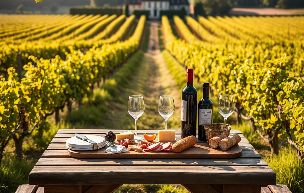 Château Yon-Figeac wine tour experience with sun-drenched grounds and vineyards