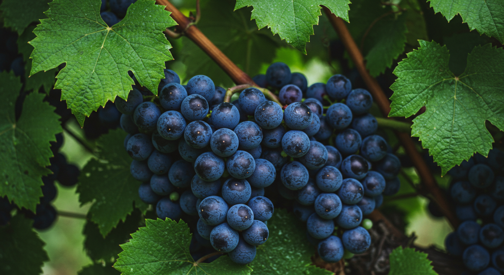 Breathtaking winery scenery with rows of grapevines under a clear sky.