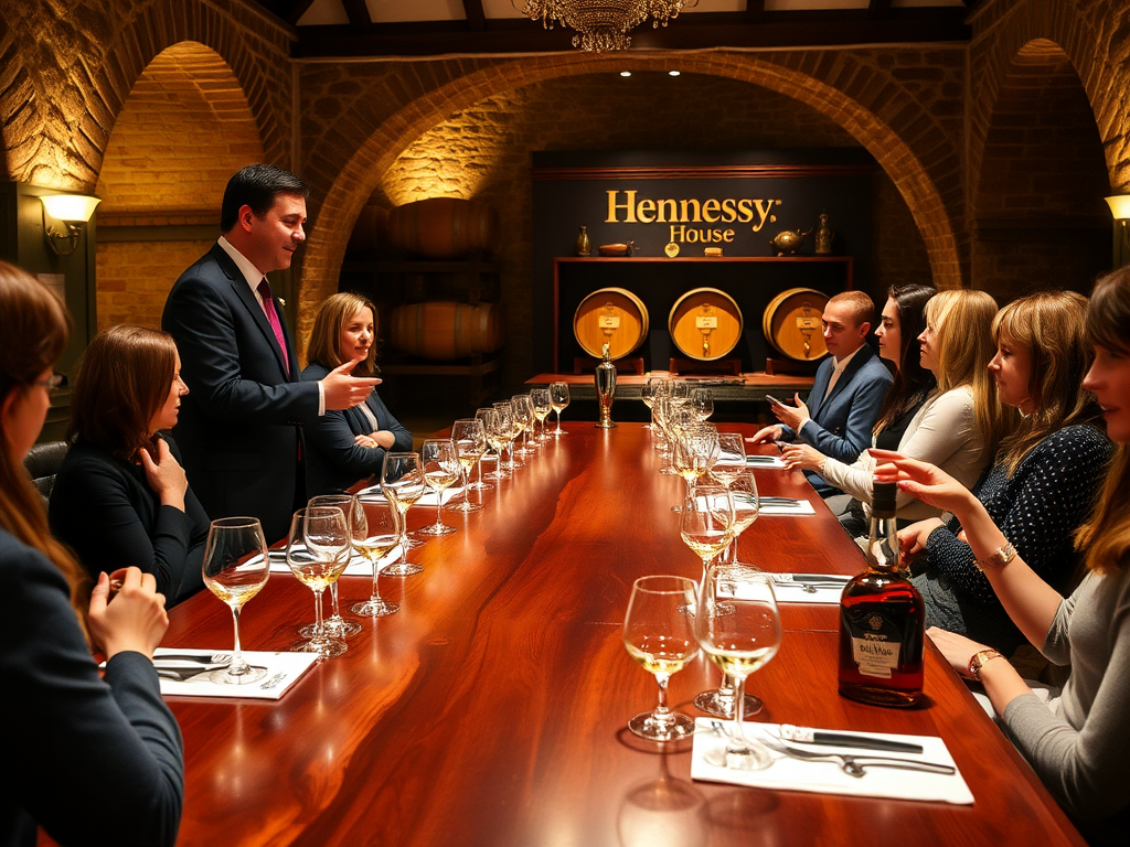 Hennessy Cognac wine tour featuring modern architectural design.