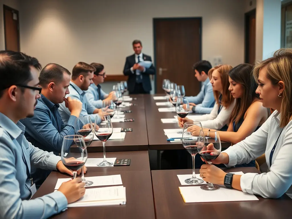 Evaluating wines as a certified wine judge with systematic approach.