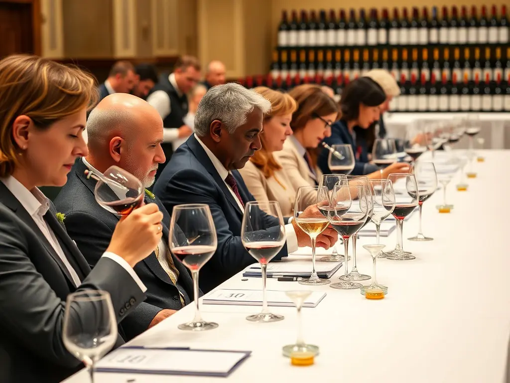 Systematic approach for a wine judge judging wines in competitions with authority.