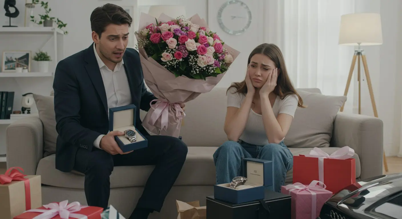 Minimalist vase highlighting gift giving mistake of overlooking partner's desires