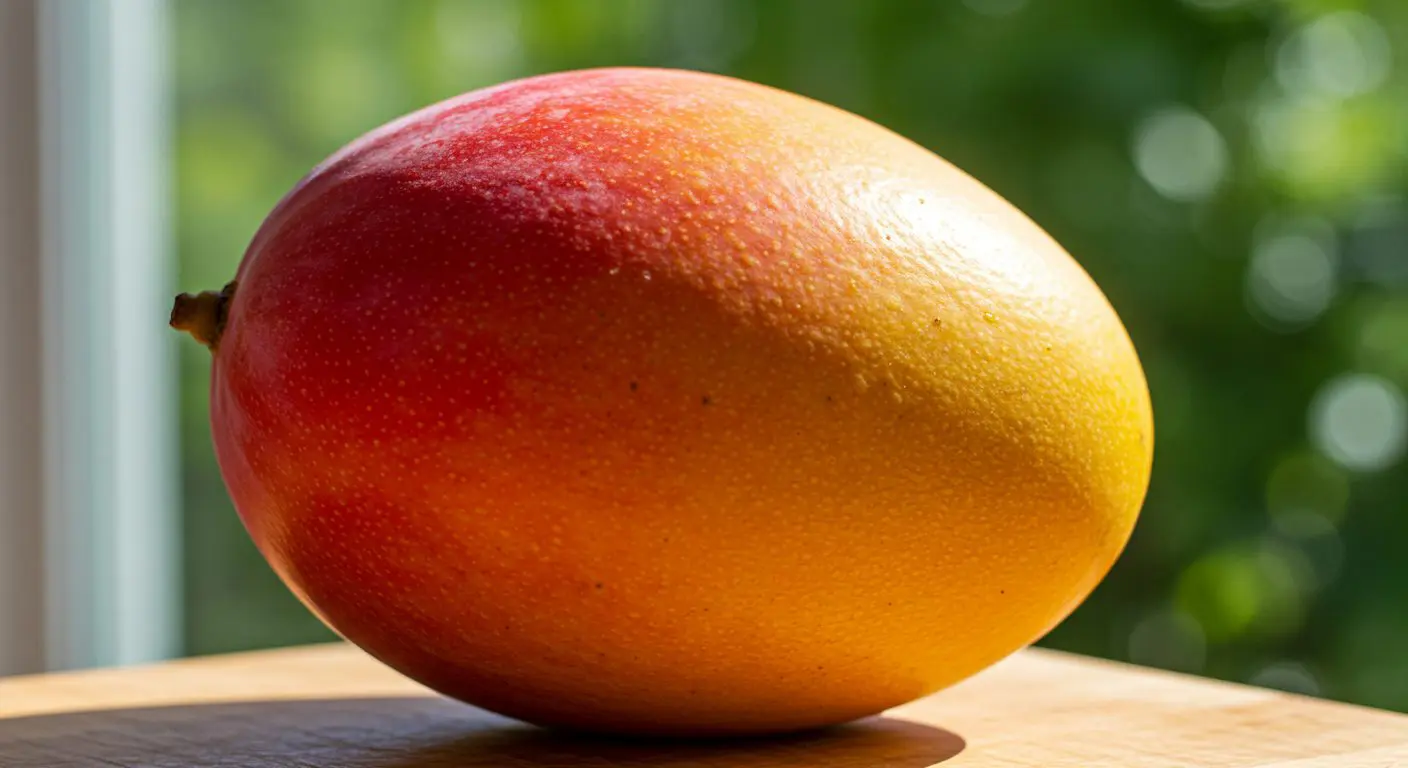 Homemade mango wine fermentation in progress with airlock.
