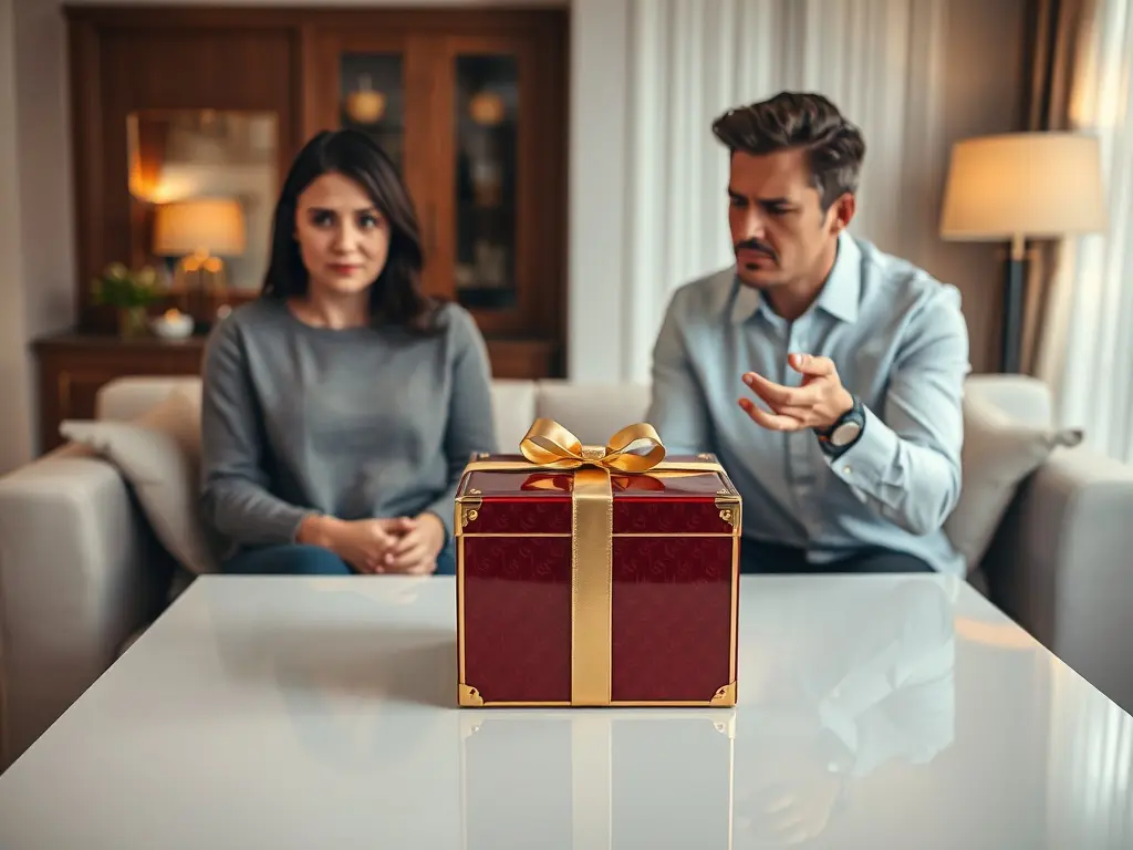 Elegant vase beside concert flyer, illustrating unintentional gift communication flaw