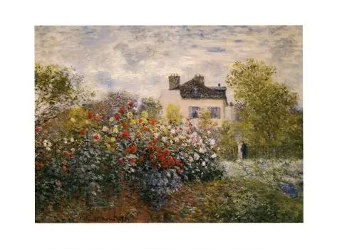 The Artist's Garden at Argenteuil art print by Claude Monet from Art.com