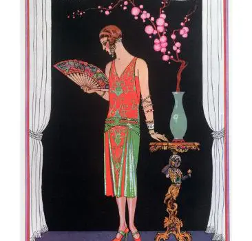 Worth Evening Dress, 1925 art print by Georges Barbier from Art.com