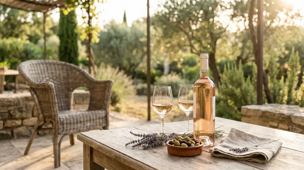 Provence rosé wine on a sunlit terrace with lavender — what to look for in the best rosé wines for spring 2026