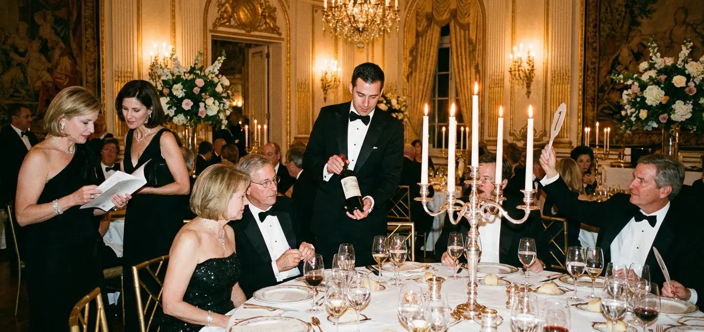 Elegant charity wine auction gala — a highlight of premium USA wine events calendar