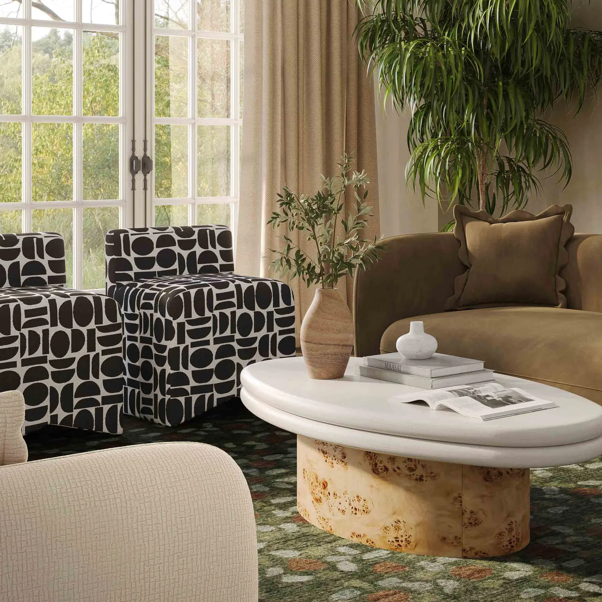 Lou 91" Performance Velvet Sofa from TOV Furniture