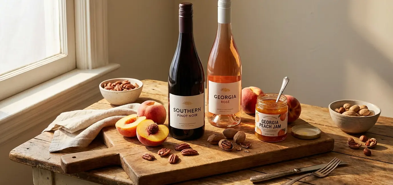 Pinot Noir and rose wine pairing for Kentucky Derby 2026 with Southern food spread