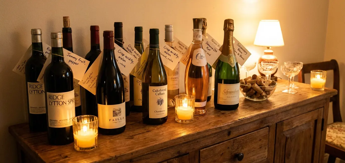 curating a wine selection for your home wine bar