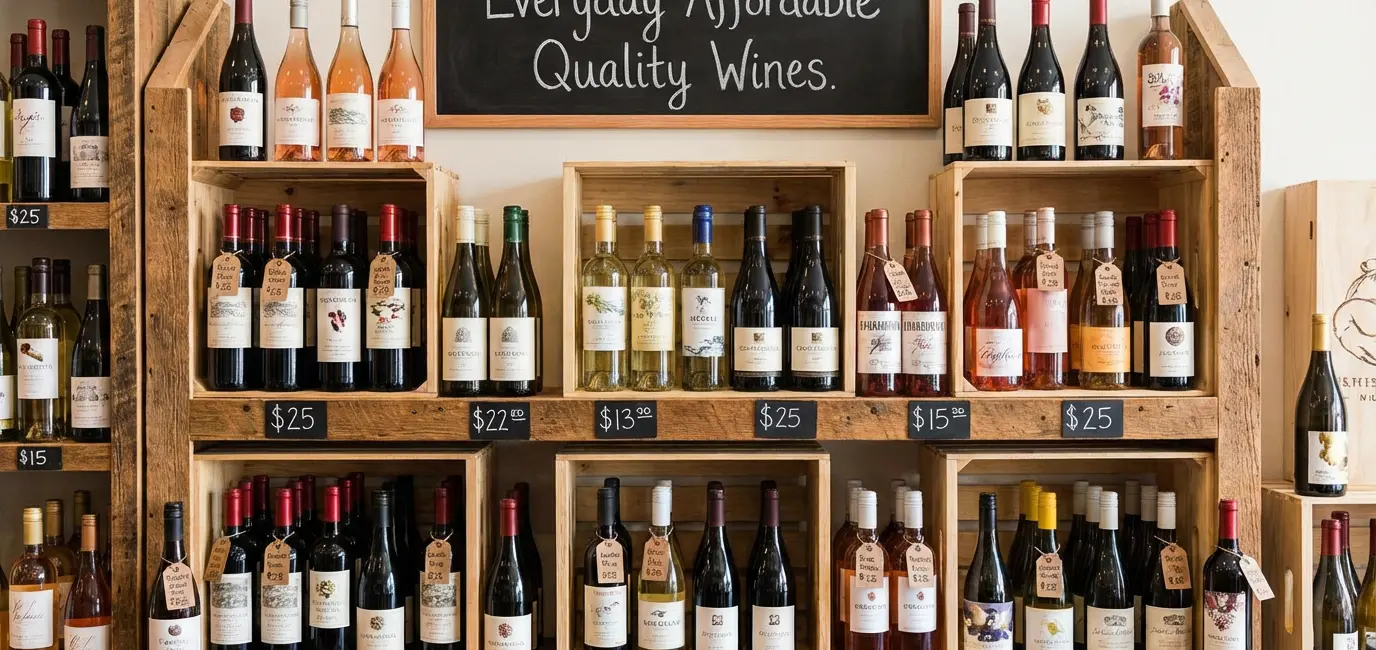 best wines under $25 everyday wine bottles budget friendly white red rosé