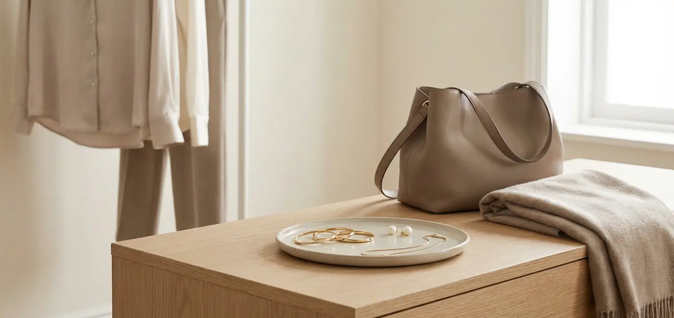 quiet luxury fashion accessories minimal jewelry simple elegant styling