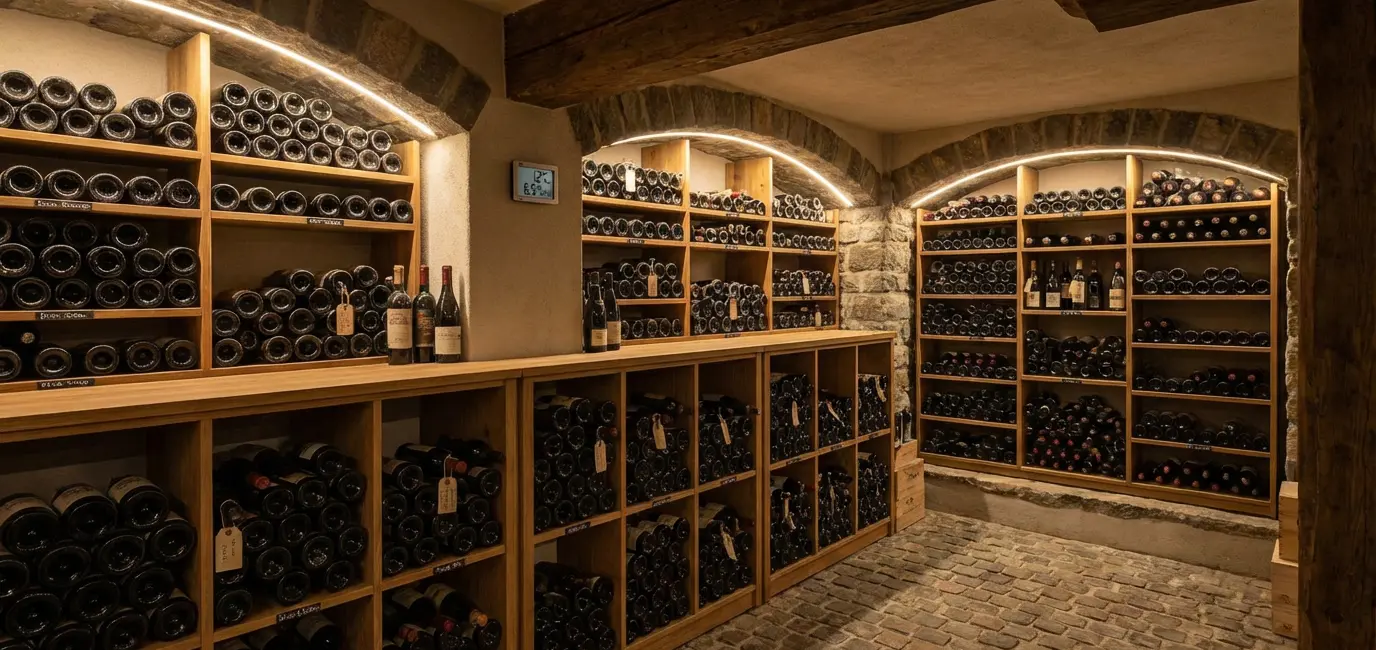 wine bottle collection well stored organized wine room