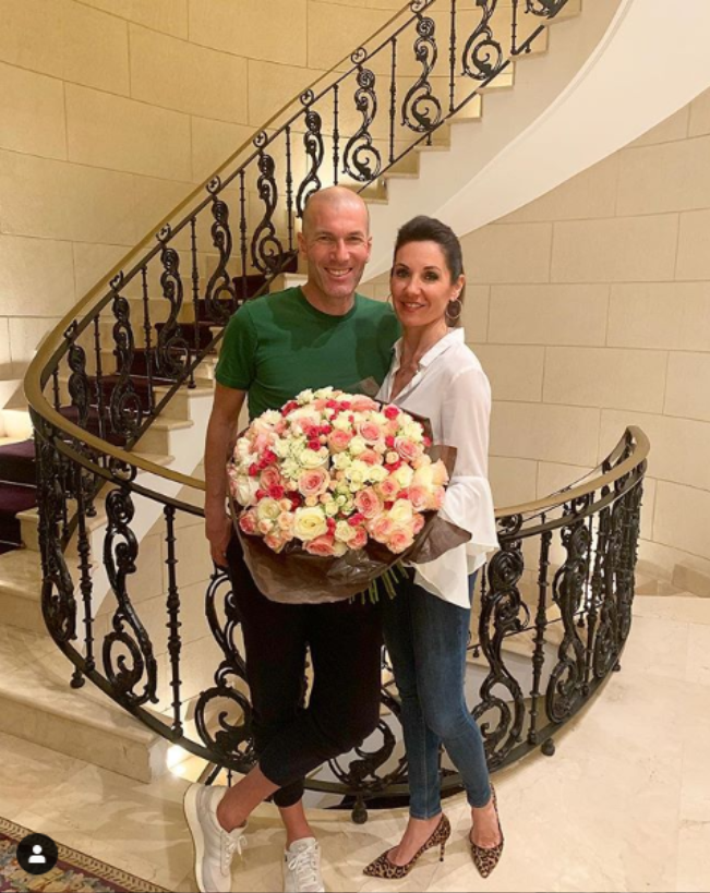 Zinedine Zidane and wife celebrate 25th wedding anniversary. 