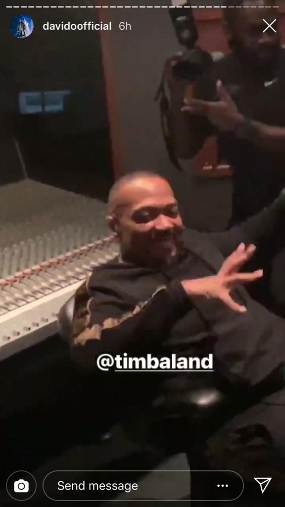 Watch: Davido in the studio with Timberland, Ludacris cooking a collabo. 