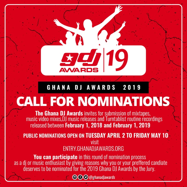 Ghana DJ Awards 2019 now open for nominations 